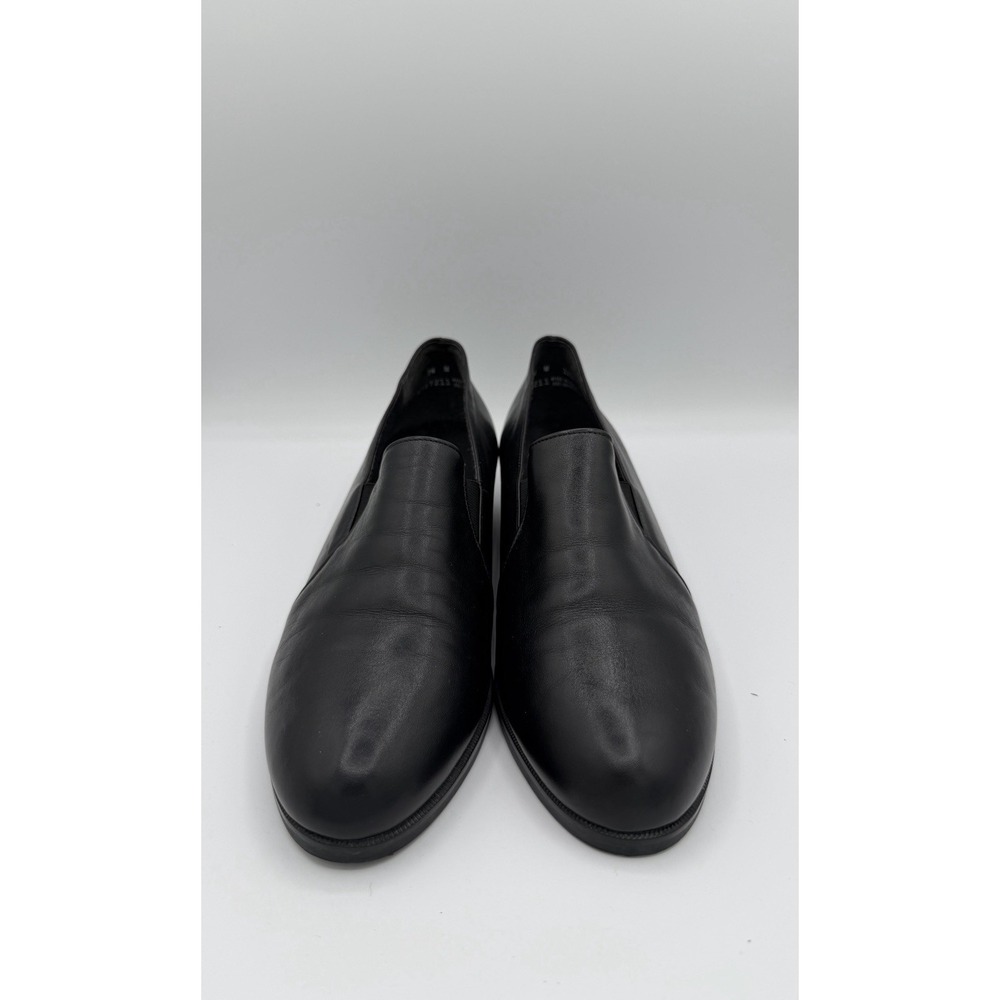 Munro American Flat Women's 7.5 Black Leather Shoes‎ Excellent Condition
